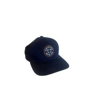 Brixton MFG Co. Crest Netplus SnapBack Hat Navy Blue Mens Cap Great